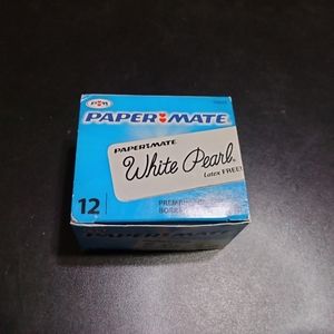Box of 12 Papermate White Erasers Paper Mate Latex Free 70626